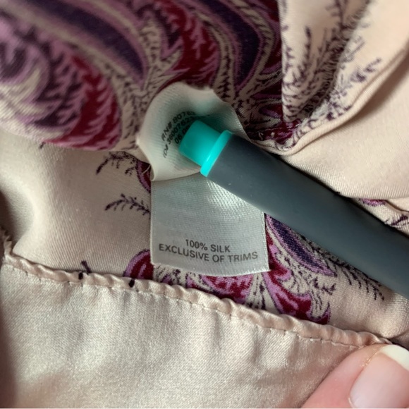 Victorias Secret Silk Floral Long Sleeve Pants Pajamas Small - Picture 10 of 14